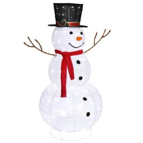 60*60*120cm 30.00V 3.60W Snowman Snow Fleece Garden Snowman Decoration White