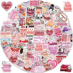 Book Stickers For Kindle, Romance Book Stickers, Aesthetic Bookish Stickers For Adults, Vinyl Decals For Laptops, Water Bottles, Booktok Book Lov (Option: 100PCS)