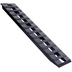 Heavy  Duty Ramps With Top Hook Attaching End, Universal Loading Ramp For Motorcycle, Tractor, ATV  UT 72  X 14  8800 LBS 1 Pair 2 Ramps Aluminum (Color: Black)