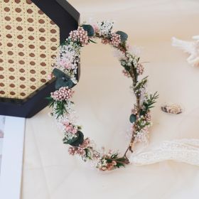 Gypsophila Crown, Dried Flower Crown, Bridal Wedding, Daily Party, Birthday Suitable Crown (Option: Adult)